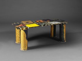 GAETANO PESCE (1939-2024) Table Nobody's Table de la s&#233;rie Nobody's perfect Cr&#233;ation e...