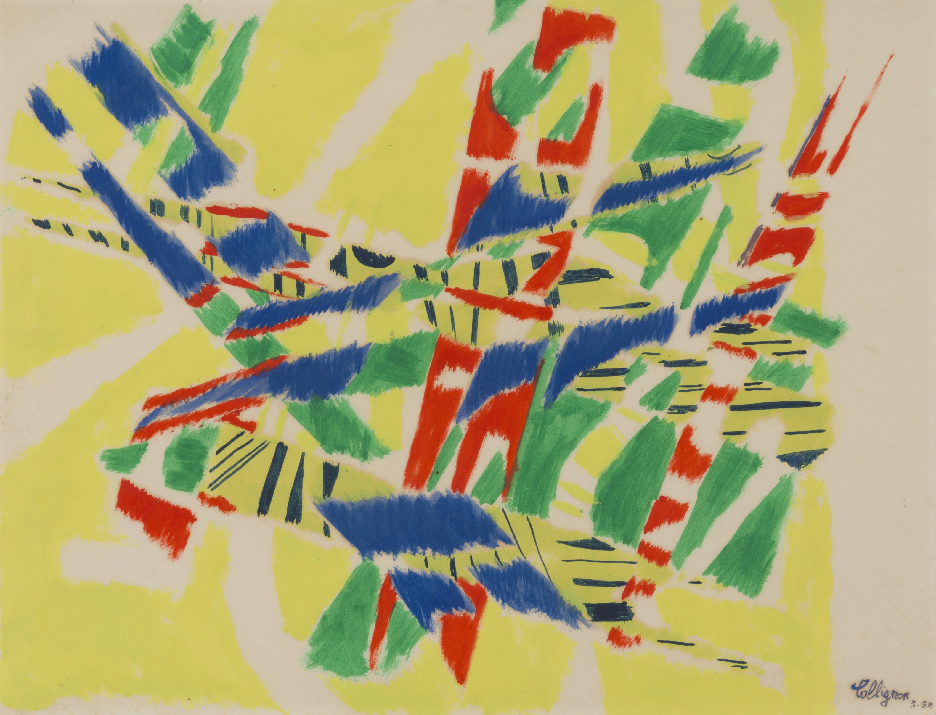 GEORGES COLLIGNON (1923-2002) Composition abstraite