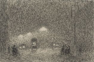 EMILE CLAUS (1849-1924) Nachteffect in Londen