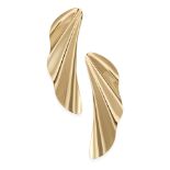 ELSA PERETTI FOR TIFFANY & CO.: A PAIR OF 18K GOLD 'HIGH TIDE' EARRINGS