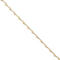 ELSA PERETTI FOR TIFFANY & CO.: AN 18K GOLD 'TEARDROP' BRACELET