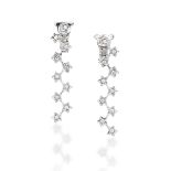 CHANEL: PAIR OF DIAMOND 'COMÈTE' PENDENT EARRINGS