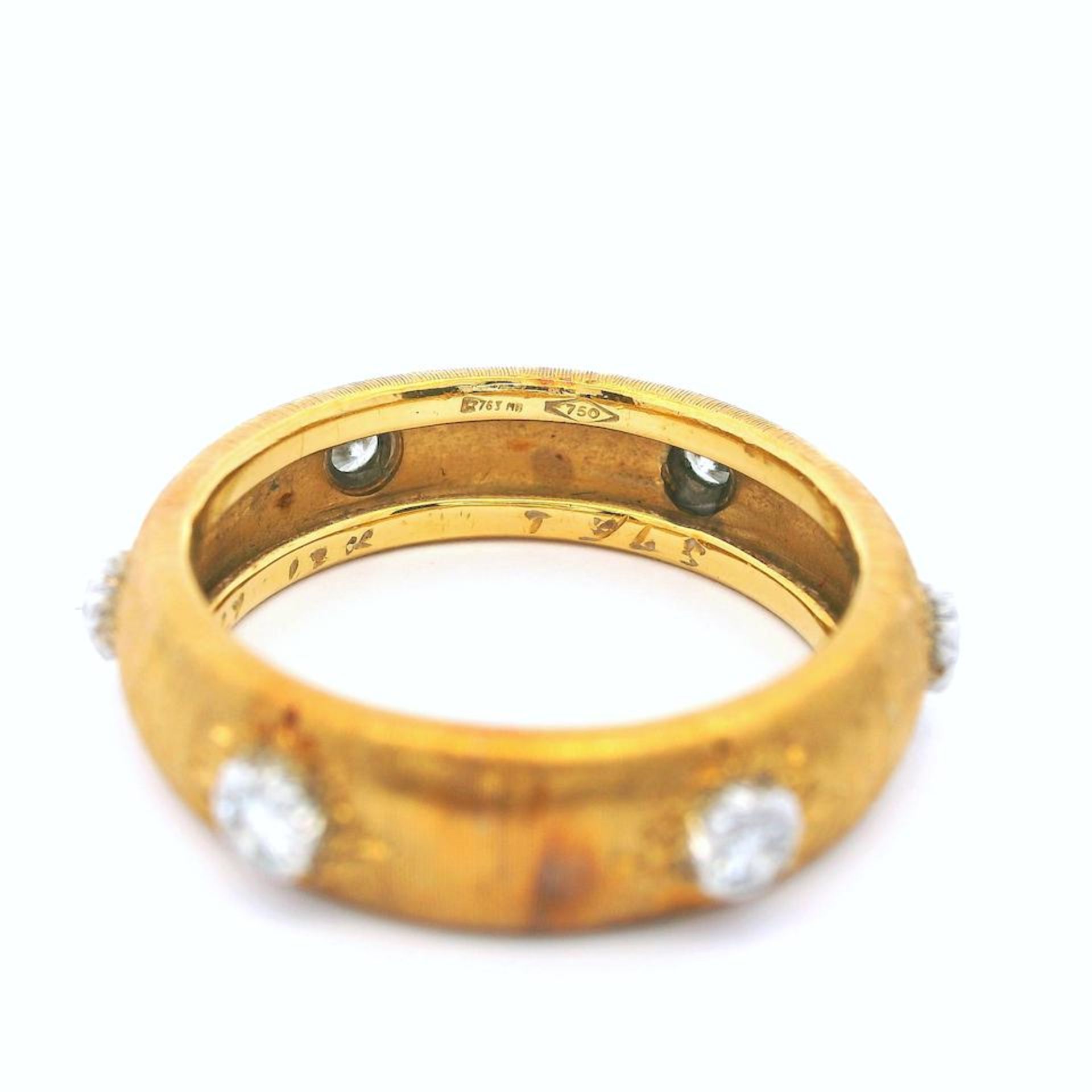 GIANMARIA BUCCELLATI: BICOLOURED GOLD AND DIAMOND BANGLE AND RING SET (2) - Bild 5 aus 7