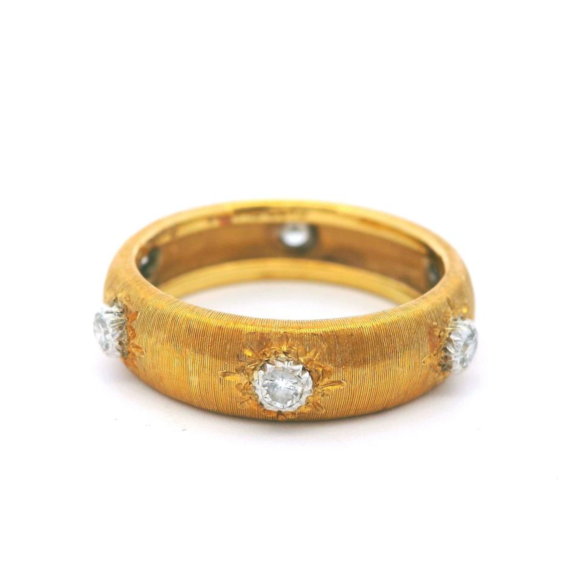 GIANMARIA BUCCELLATI: BICOLOURED GOLD AND DIAMOND BANGLE AND RING SET (2) - Bild 6 aus 7