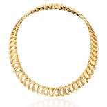 CARTIER: GOLD 'C DE CARTIER' COLLAR NECKLACE