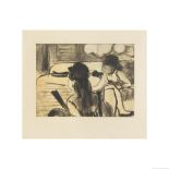 D'après Edgar Degas (Paris, 1834-1917) Planches XI et XV, La Maison Tellier, Maupassant Pa...
