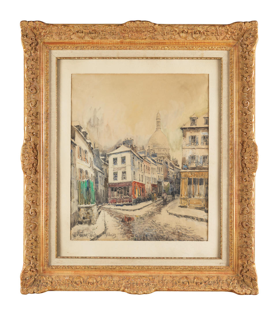 Frank William Boggs, dit Frank-Will (France, 1900-1950). Montmartre, ruelles animées au pie... - Image 2 of 3