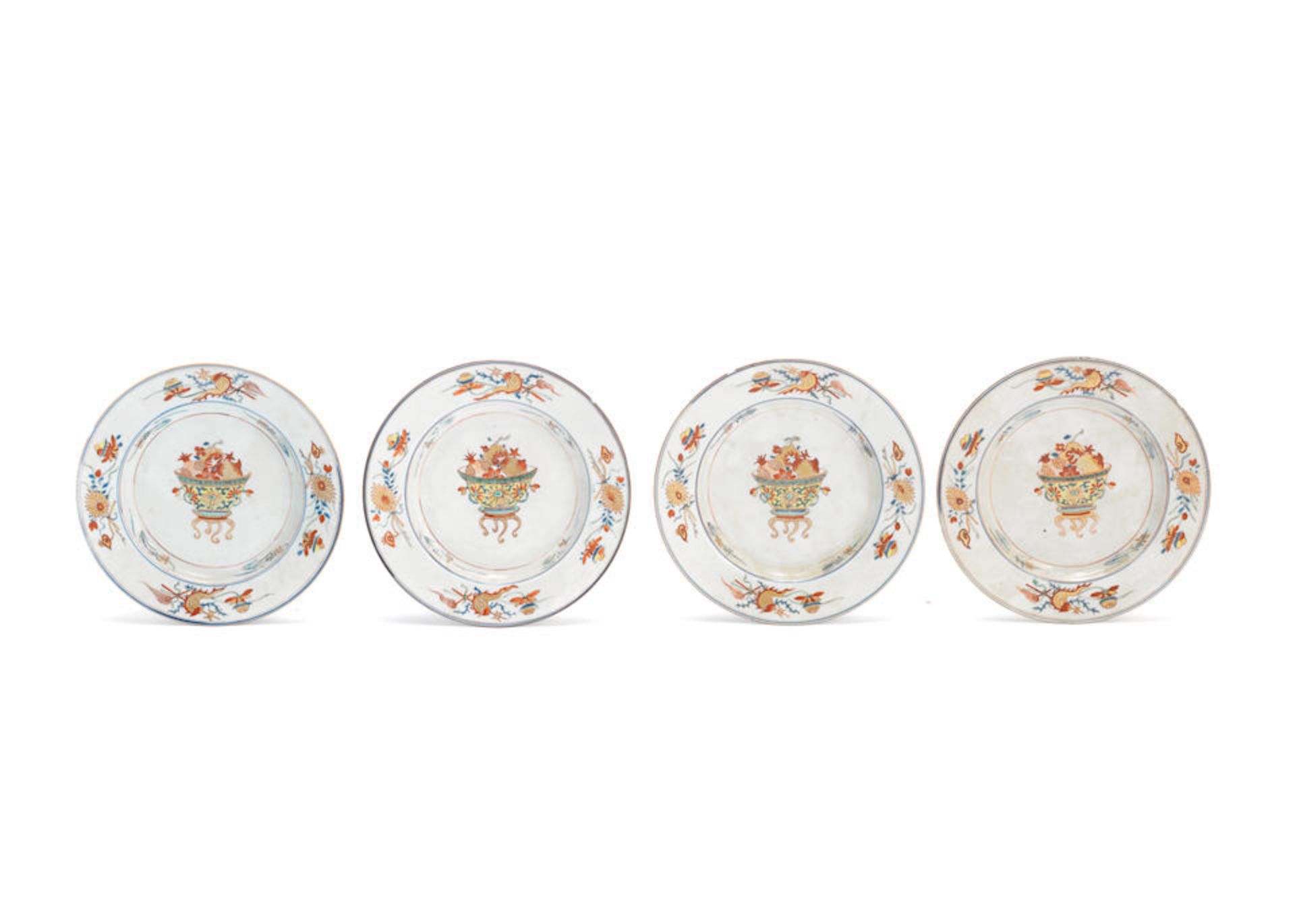 Ensemble de porcelaines d'exportation à décor de corbeilles végétalesChine, ... - Bild 3 aus 4