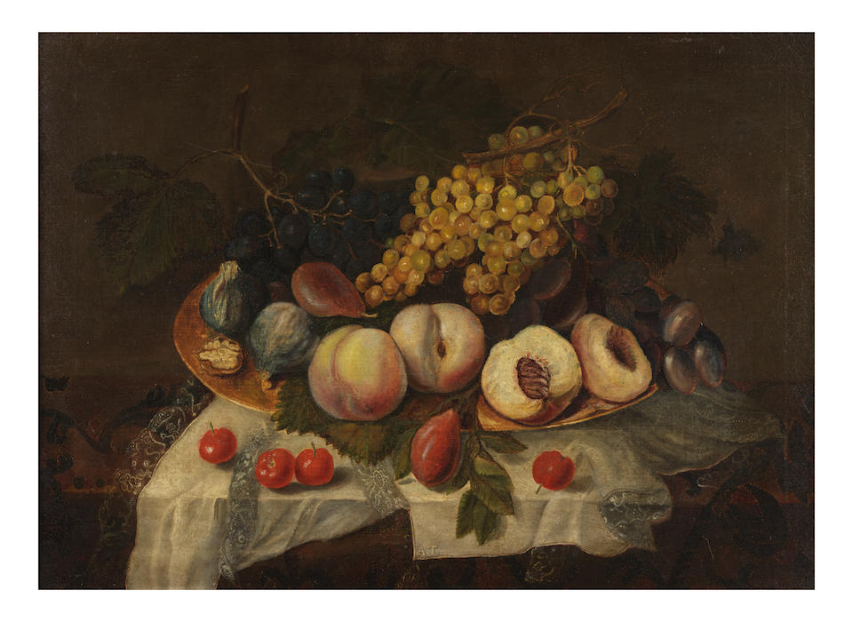 Suiveur de Theodor van Aenvack (Anvers 1633-1690) Nature morte aux fruits de fin d'été...