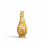 A WHITE-GROUND BROWN-OVERLAY VASE Daoguang