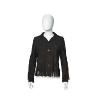 Saint Laurent: a Black Suede Cowboy Jacket 2014
