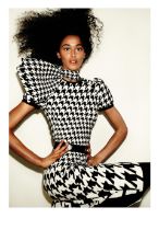 Alexander McQueen: a Black and White Houndstooth Dress