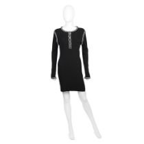 Virginie Viard for Chanel: a Black Cotton Mini Dress Cruise 2022