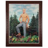 PIERRE ET GILLES (N&#233;s en 1950; 1953) Le gar&#231;on dans la prairie, Fr&#233;d&#233;ric 1998