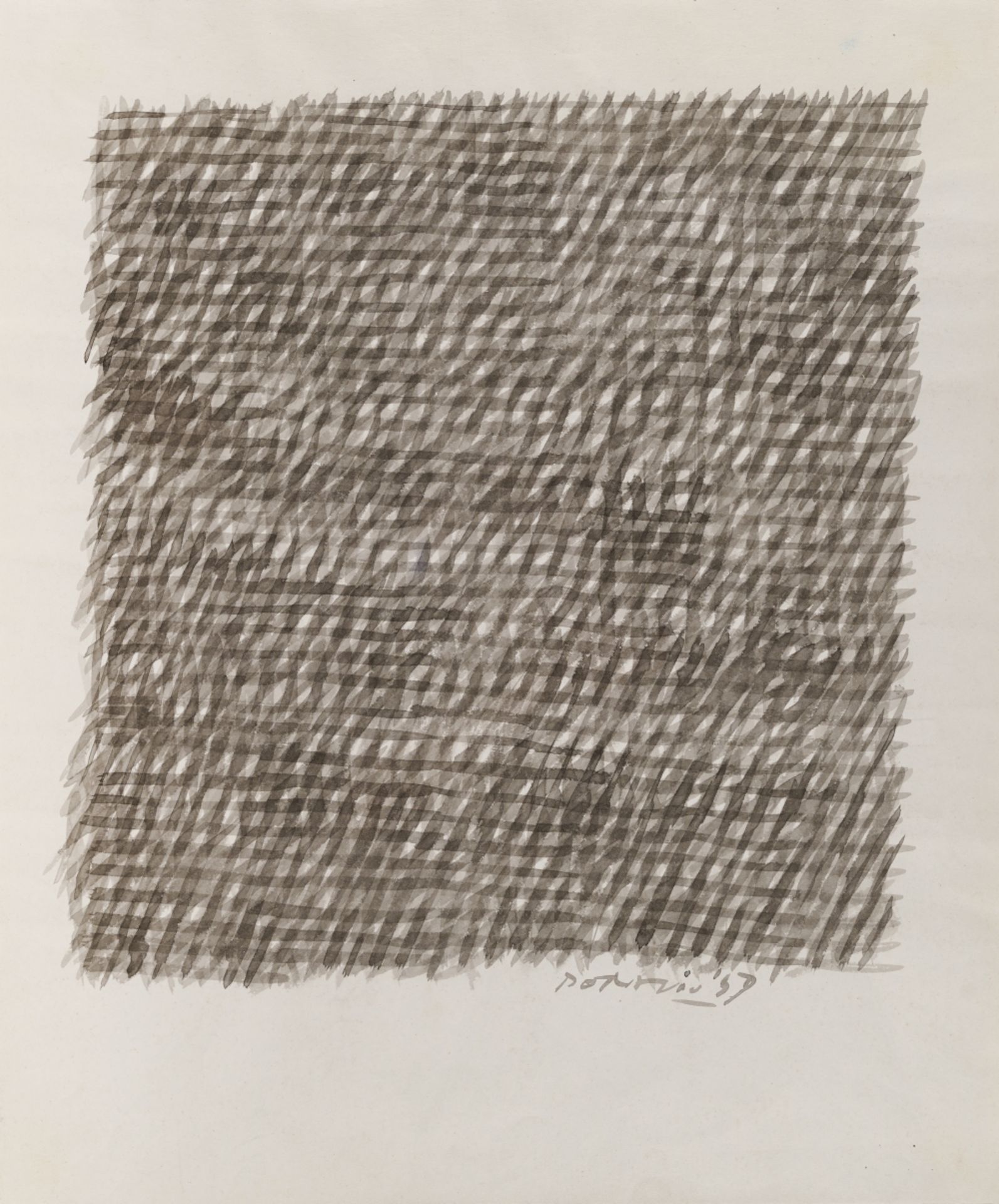 PIERO DORAZIO (1927-2005) Sans titre (Grey) 1959