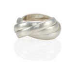 PALOMA PICASSO FOR TIFFANY & CO.: A SILVER FIVE BAND 'MELODY' RING