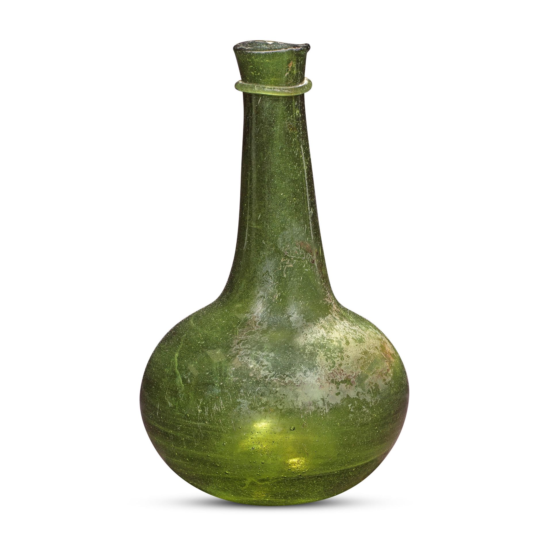 A fine 'Shaft and Globe' wine bottle, circa 1650-60