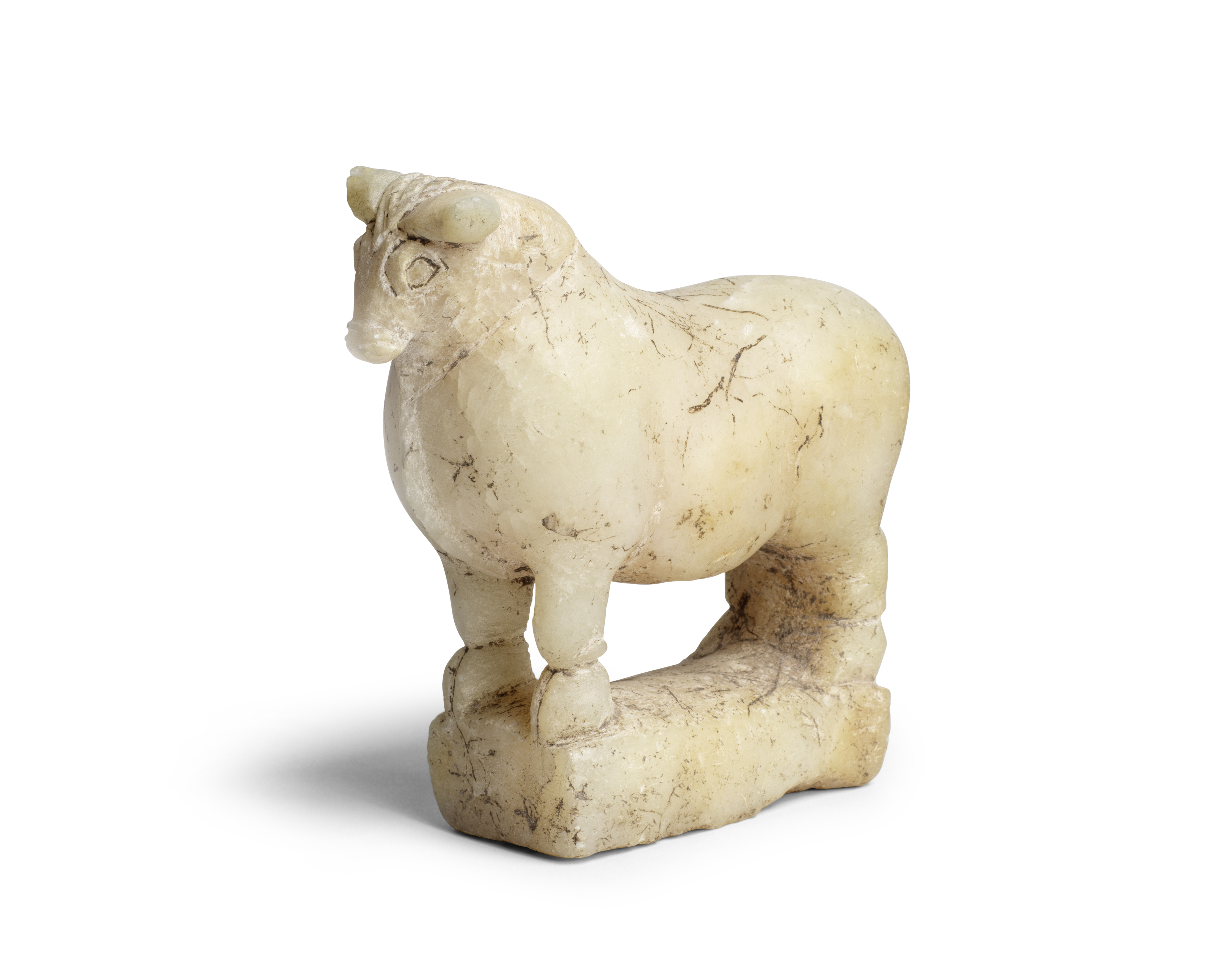 A South Arabian alabaster bull