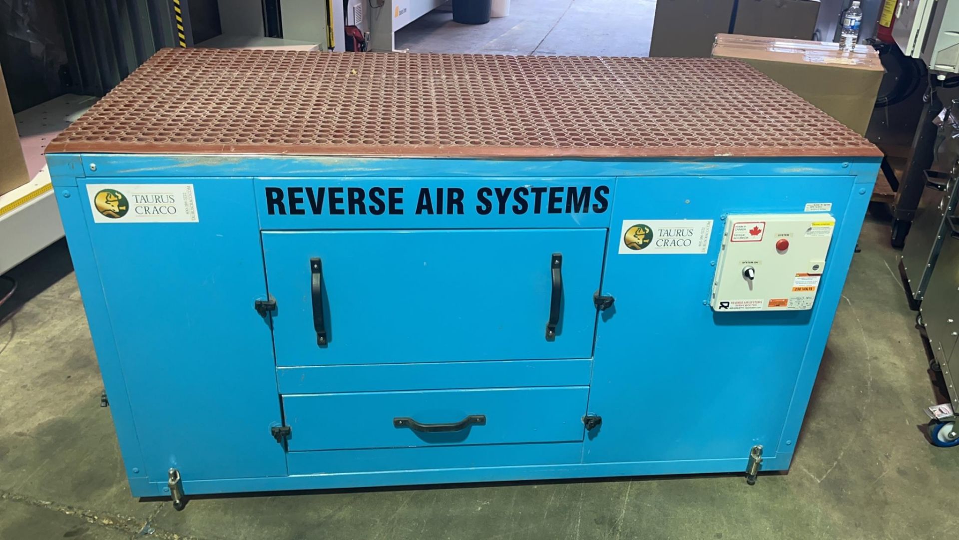 Reverse Air Systems Downdraft Table