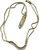 Limited edition [9/100] 14ct yellow gold 'Crown Princess' ship pendant encrusted with round and