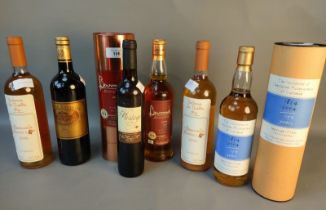 A collection of various scotch whisky & other alcoholic beverages; Benromach 10 year old Speyside