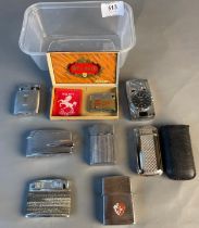 A collection of collectable lighters; Ronson lighters