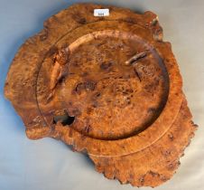 A Piece of Burr walnut- hand crafted platter