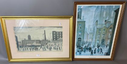 A collection of two L.S Lowry industrial prints