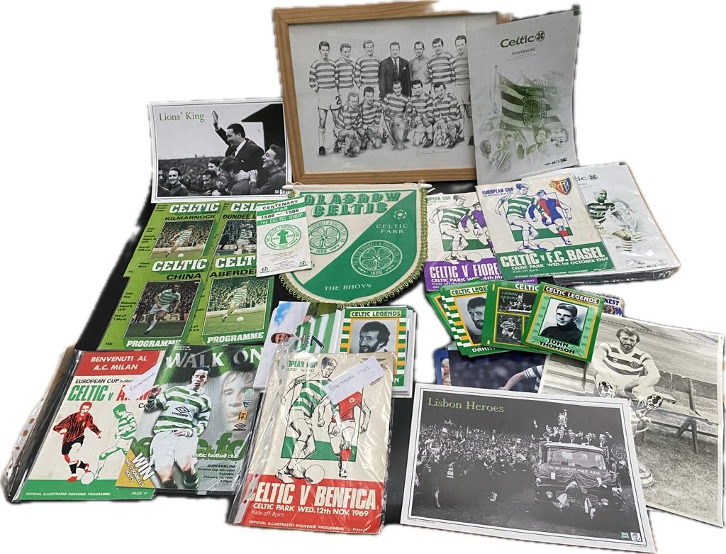 A large collection of 1980s-era Rangers and Celtic F.C. football