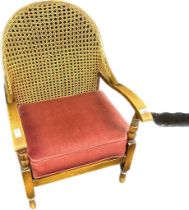 Vintage Bedroom bergère back arm chair