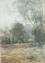 Ewan Geddes RSW (1866-1936) Watercolour ''Govanbrae'', Blargowrie, signed and dated 1906 within a