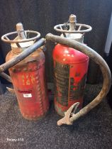 Two antique/ vintage Waterloo fire extinguishers.