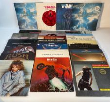 A Large collection of mixed genre records; black Sabbath, Madonna, Elton John & meat loaf vinyl [the