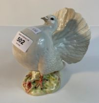 A Beswick model 1614 fantail pigeon [15cm]