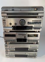 A Sony stereo component Separate system; models LBT-D507CD, LBT-D507CDM.