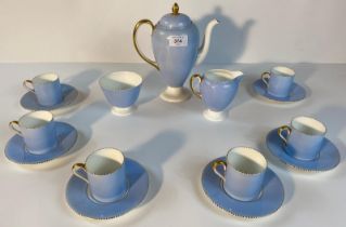 A Wedgewood April pattern 15 piece coffee service