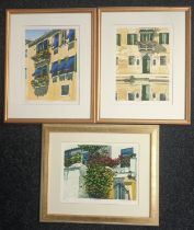 Ilana Richardson Five Artworks; Two large prints ''Hot Shadows l & ll, signed. 70/100 A pair of