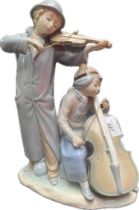 A large Nao figurine street musicians model 684 [33cm]