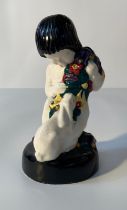 A Serapis Wallis polychrome glazed figure by Ernst Wahliss circa 1911 [15cm]