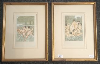Peter Fendi (1796-1842) A pair of colour lithographs , published by Karler Merker and privately