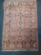 Persian Wool Pile Red Ground Rug [150 x 102cm]