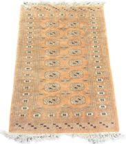 Vintage Pakistan Bokara hand knotted rug. [120x79cm]