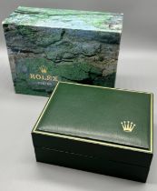 Vintage Rolex Oyster watch display box and outer box.