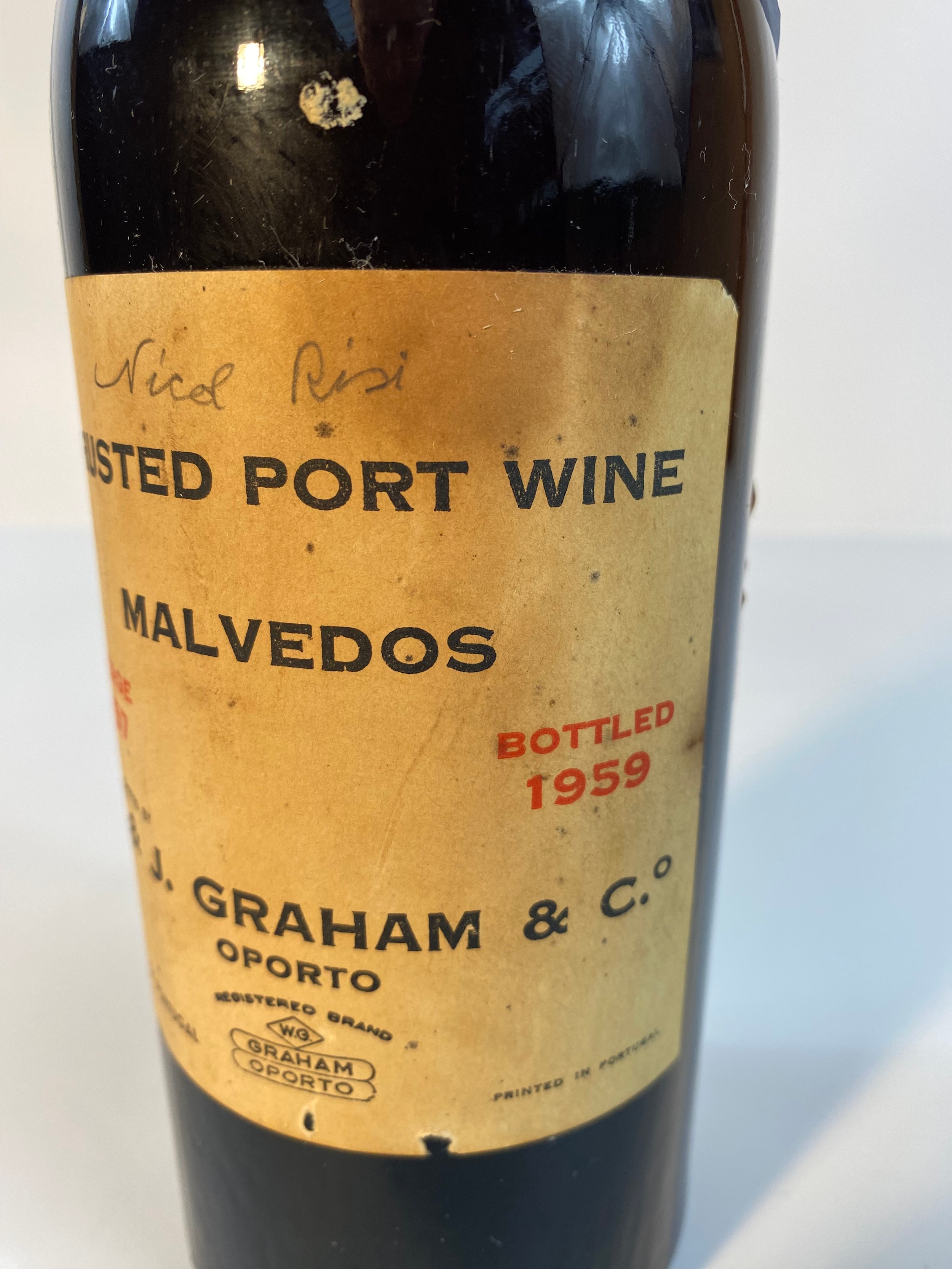 W & J Graham & co crusted port wine dated 1957-1959 - Image 3 of 5