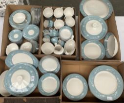 A Large Royal Doulton 'reflection' pattern dinner/tea service