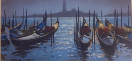 Anthony Orme Pastel 'Evening Light, Venice', signed.