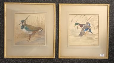 Ralston Gudgeon RSW (British, 1910-1984) Two original watercolours depicting Mallard Duck in