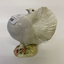 A Beswick model 1614 fantail pigeon [15cm]