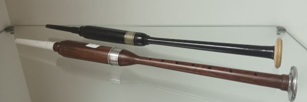 A pair of practice chanters