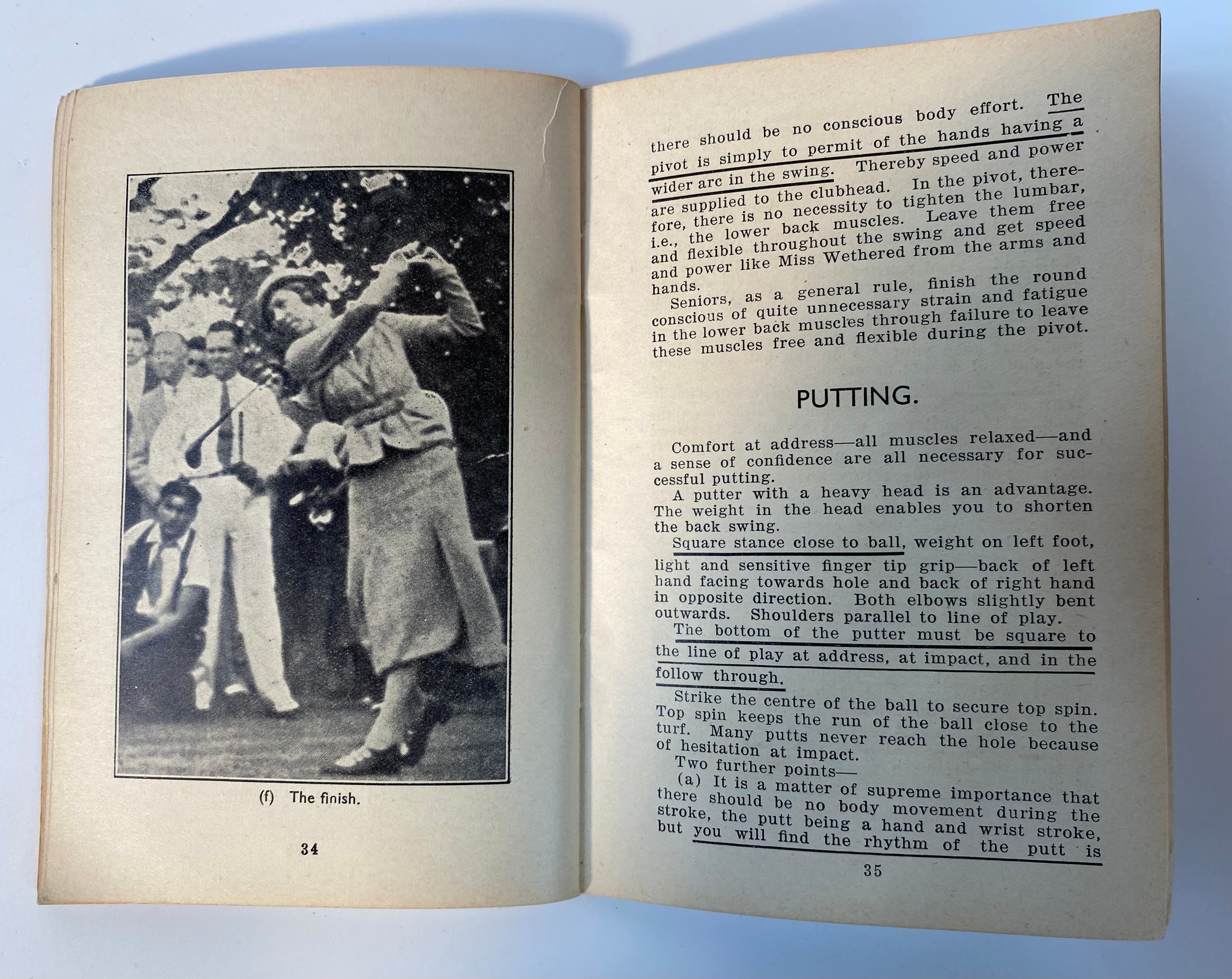 A Carnegie Dunfermline trust 'One way golf' book The secret and simplicity of the perfect swing - Image 14 of 14